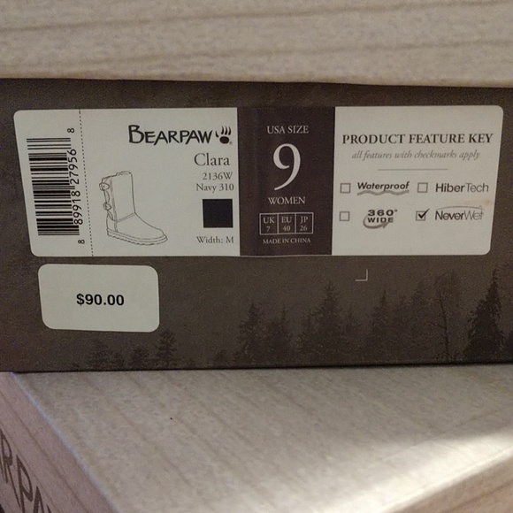 BearPaws Navy Size 9 Womens NEW - Picture 6 of 7